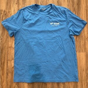 Old Navy Blue Tee with NY Slice Design